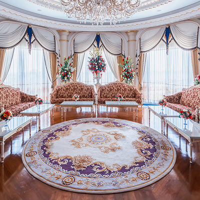 Alfombras de lana envueltas a mano estilo patrón de seda para sala de estar comedor pasillo villa