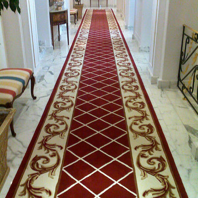 Alfombra de seda hecha a mano para pasillos de hoteles de 5 estrellas y habitaciones comerciales