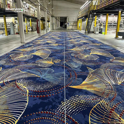 Pavimento interior de lujo 5 estrellas Hotel Lobby Alfombra Impresión de pared a pared Moquetas Alfombras