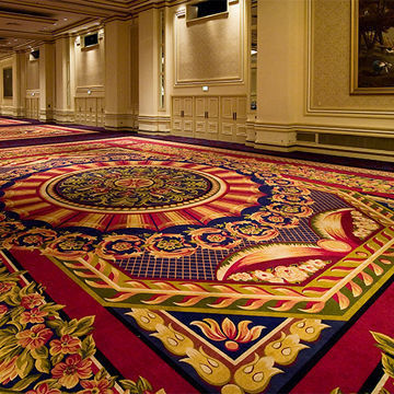 Alfombras de hotel de estilo jacquard clásico para salón de banquetes