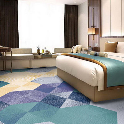 Pavimento de habitaciones de hotel Impreso a medida Tapete de nylon tufted con ignifugador