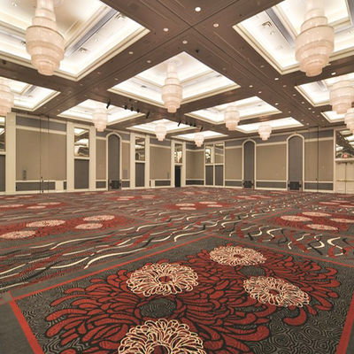 Alfombra de estilo moderno de pila alta resistente al fuego impresa a medida para habitaciones de hotel