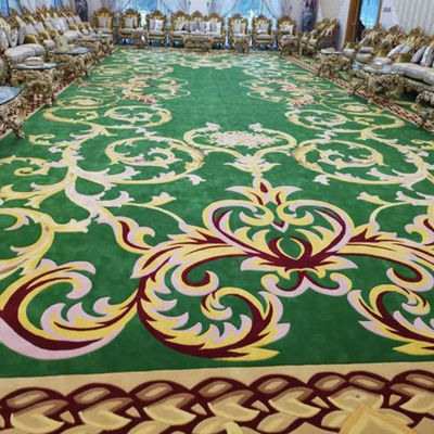 Hotel Lobby Hall Alfombra de la sala de estar hecha a mano de lana acrílica de seda de viscosa con talla