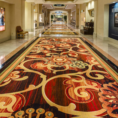 Impresión personalizada de material de nylon de fondo y tuftado Silverstone Alfombra de habitación de hotel para uso comercial