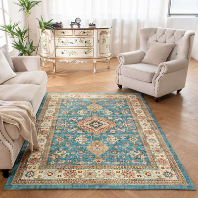 Alfombra de piso de sala de estar moderna personalizable soporte de personalización y estilo europeo