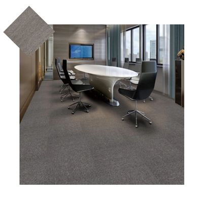 Tejas para alfombras 50x5 PVC con respaldo de polipropileno de oficina moderna respetuosa con el medio ambiente retardante del fuego