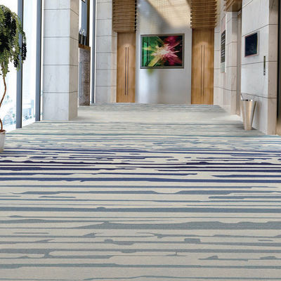 Resumen Patrón impreso Modelo personalizado Pasillo de la habitación del hotel Alfombra hecha por máquina antideslizante