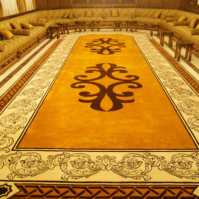 Modelo abstracto personalizable Alfombra de habitación de hotel de pared a pared Alfombras hechas a mano Alfombras con tufos