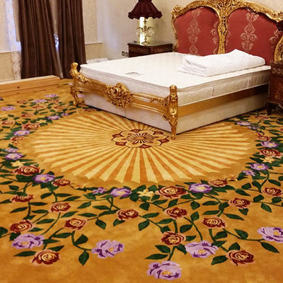 Modelo abstracto personalizable Alfombra de habitación de hotel de pared a pared Alfombras hechas a mano Alfombras con tufos