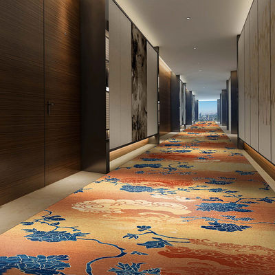 Alfombra comercial de lujo moderno Axminster para el lobby del hotel de 5 estrellas Diseño de pared a pared