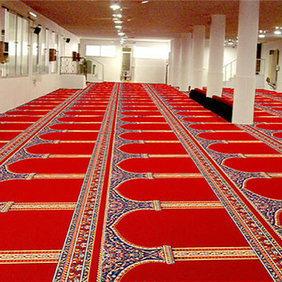 Alfombra de oración de la mezquita 100% Acrílico Solución de mano con tufos teñida cubierta de suelo islámico
