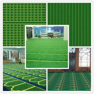 Alfombra de oración de la mezquita 100% Acrílico Solución de mano con tufos teñida cubierta de suelo islámico