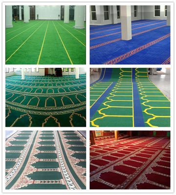 Alfombra de oración de la mezquita 100% Acrílico Solución de mano con tufos teñida cubierta de suelo islámico