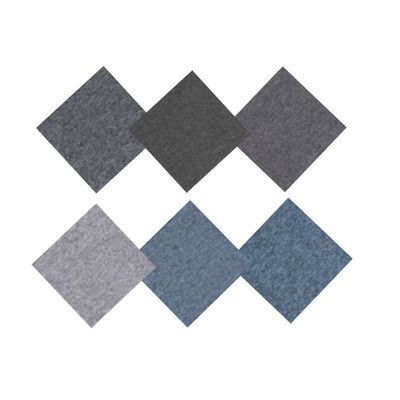 Abstract Patrón Pp Fibra de suelo Pvc Tiles de alfombra comercial 50X50 para sala de reuniones