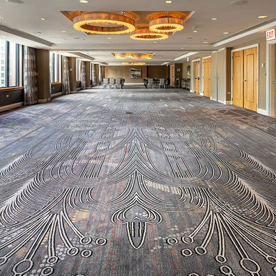 Alfombra de lana de hotel con patrón de pasillo hecha a mano para áreas públicas y pasillos de hotel