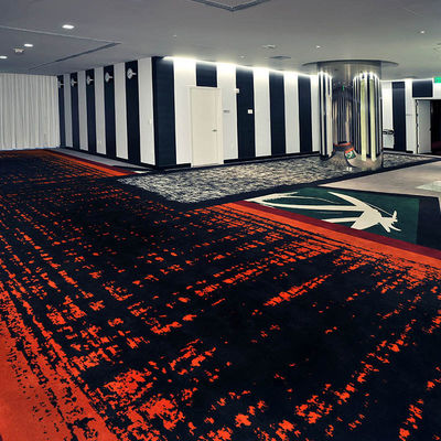 Alfombra de lana de hotel con patrón de pasillo hecha a mano para áreas públicas y pasillos de hotel