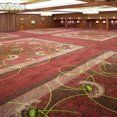 Alfombra de lana de hotel con patrón de pasillo hecha a mano para áreas públicas y pasillos de hotel