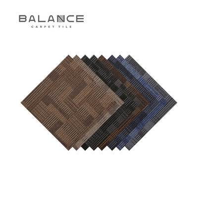 Abstract Patrón Gris Modular Resistente al fuego Oficina comercial Tejas de alfombra de nylon 50*50