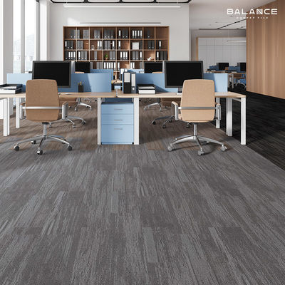 Alfombras modulares para pisos de oficinas, a prueba de sonido, azulejos cuadrados de nylon y PVC para aeropuertos
