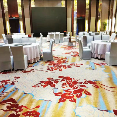 Alfombra de nylon de pila cortada para diseño moderno Lobby de hotel comercial Pared a pared