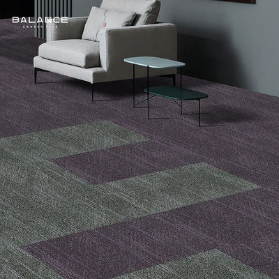 Lujo PP Nylon Jacquard Tiles de alfombra de oficina comercial para el piso cuadrado 50x50 Qingdao