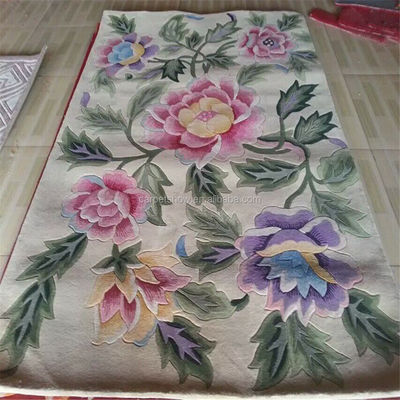 Alfombra de área redonda de acrílico con alfombra de 12 mm de altura y excelente