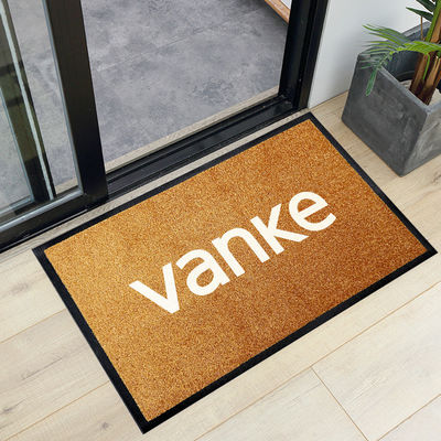 Alfombra rectangular personalizada Anti deslizamiento exterior de nylon Impresión de logotipo colchoneta de puerta para la entrada del hotel Star