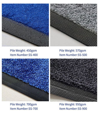 Alfombra rectangular personalizada Anti deslizamiento exterior de nylon Impresión de logotipo colchoneta de puerta para la entrada del hotel Star