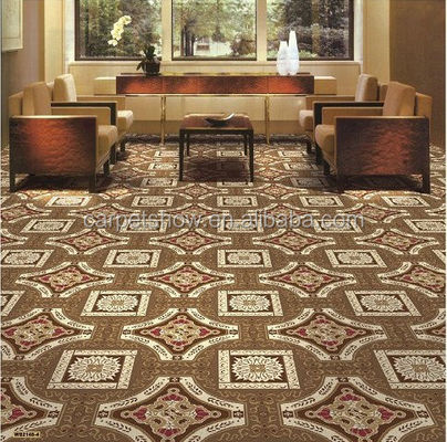 Color personalizado Wilton tejido 4m Roll Floral Patrón de pared a pared alfombra en 100% de nylon