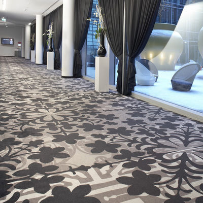 Color personalizado Wilton tejido 4m Roll Floral Patrón de pared a pared alfombra en 100% de nylon