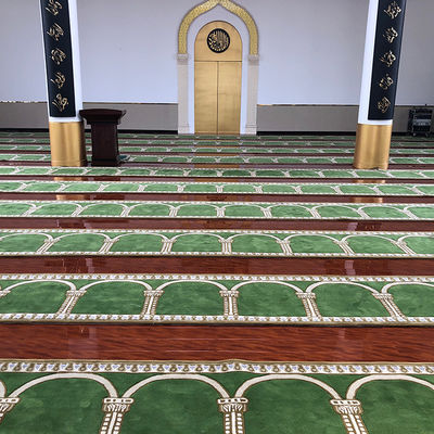 OEM ODM Sí 100% Impresión personalizada de PP Alfombra de mezquita para sala de oración 550g/m2