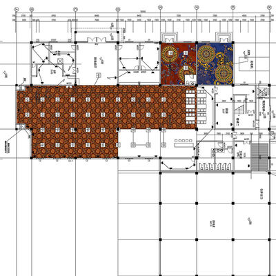 Máquina de alfombras de lujo de lana de nylon Axminster Casino hecha en bucle de oficina lavable