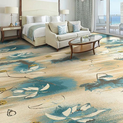 Alfombra de alta calidad para el hotel Lobby Sala de baile Pasillo Sala de estar estilo de pila de corte floral de lujo