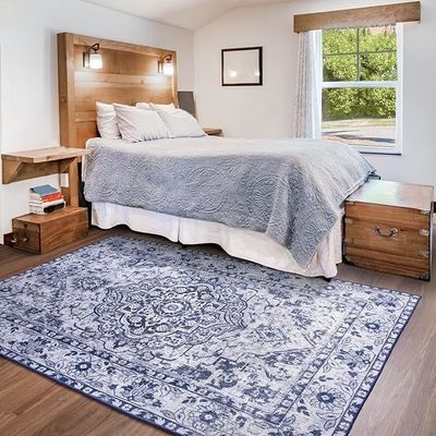 Alfombra de diseño oriental pulida a mano para el dormitorio comedor cocina sala de estar alfombra antideslizante