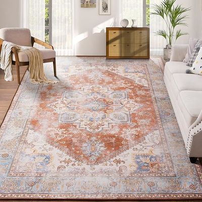 Alfombra de diseño oriental pulida a mano para el dormitorio comedor cocina sala de estar alfombra antideslizante