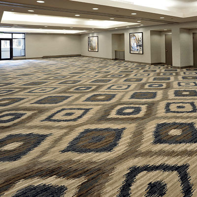 Habitación de hotel 100% de nylon Impreso Broadloom Cut Pile Alfombra de hotel con 4m/3.66m de ancho