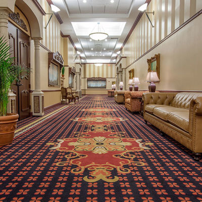 Hotel de nylon personalizado Impreso alfombra rollo estilo moderno personalizable para el comercio