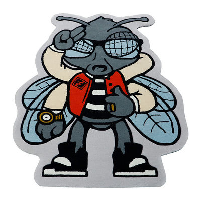 Sneakers personalizados con dibujos animados personalizados 3D Logotipo de diseño de alfombras de área de corte a presión