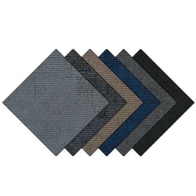 Construcción de alfombras de oficina modulares con soporte de PVC 60 x 60