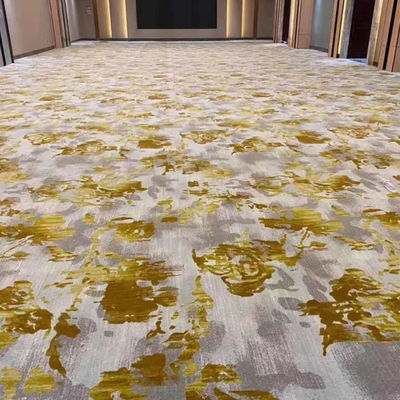 Alfombra de oro púrpura de lana de lujo para edificios comerciales