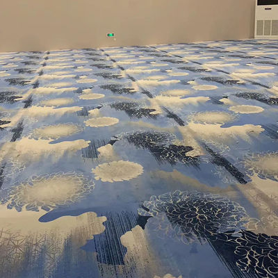 Alfombra de oro púrpura de lana de lujo para edificios comerciales