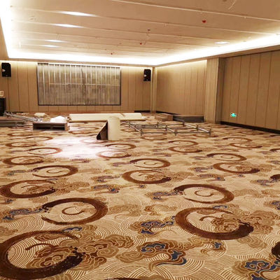 Alfombra de oro púrpura de lana de lujo para edificios comerciales