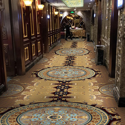 Alfombra de seda de lana con patrones florales personalizados para áreas públicas tejida por alfombra hecha por máquina