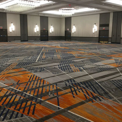 Alfombra de hotel impresa de nylon de pila media para pasillos personalizados y pisos de pared a pared