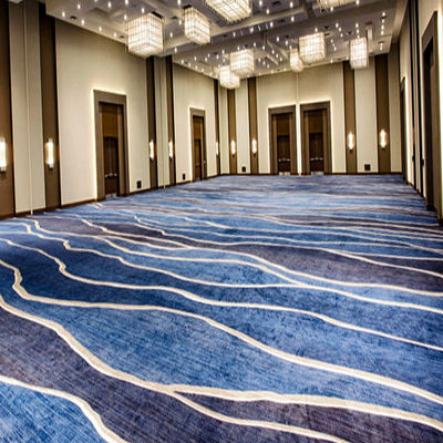 Alfombra de estilo hotel para el pasillo alfombra floral impresa de nylon personalizada