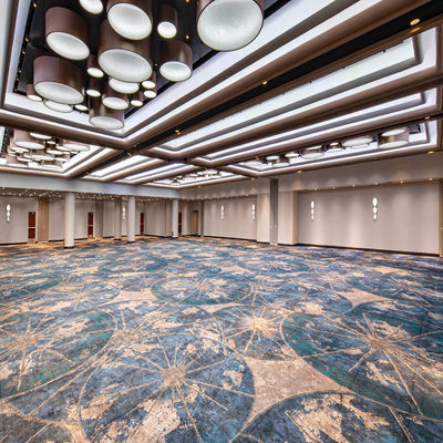 Alfombra de estilo hotel para el pasillo alfombra floral impresa de nylon personalizada