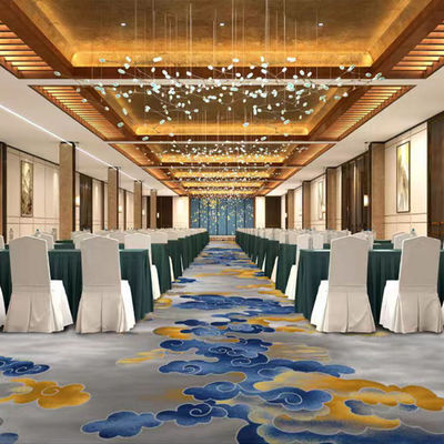 Diseño de alfombras de hoteles con cobertura de nylon duradera de pared a pared