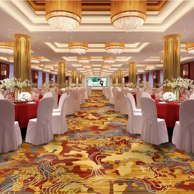 Diseño de alfombras de hoteles con cobertura de nylon duradera de pared a pared