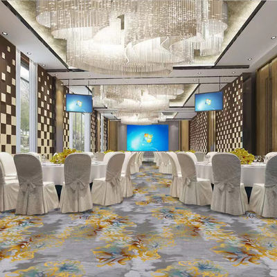 Diseño de alfombras de hoteles con cobertura de nylon duradera de pared a pared