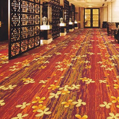 Abstract Patrón Corredor de pared a pared Alfombra de impresión de nylon para el comedor del hotel